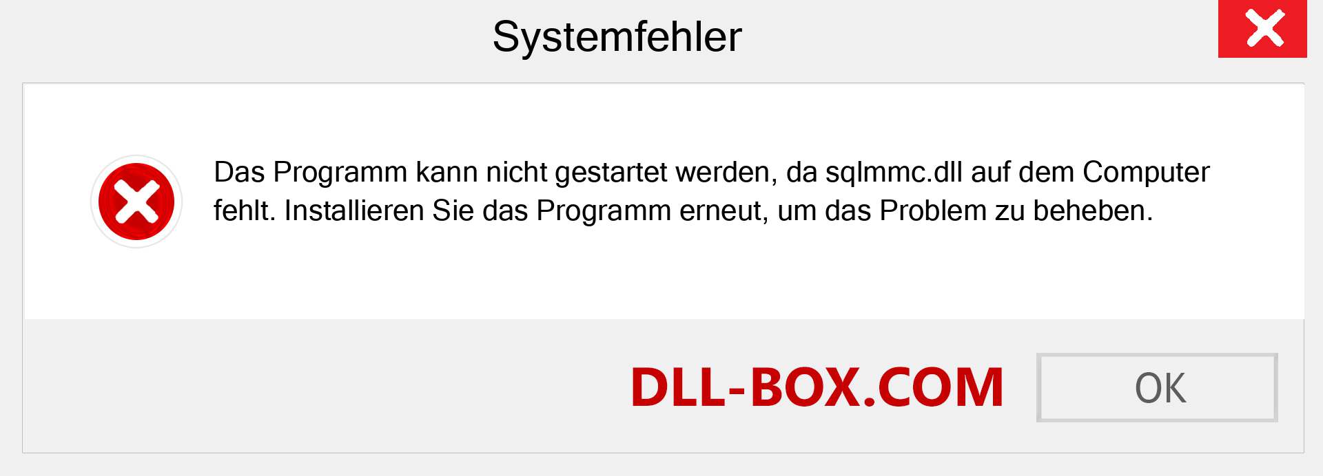 sqlmmc.dll-Datei fehlt?. Download für Windows 7, 8, 10 - Fix sqlmmc dll Missing Error unter Windows, Fotos, Bildern